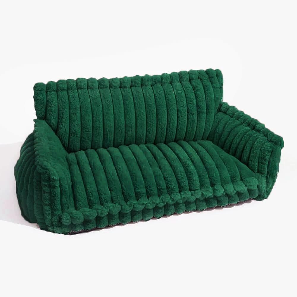 Orthopedic Dog Bed Memory Foam Raised Headrest Removable Cover
