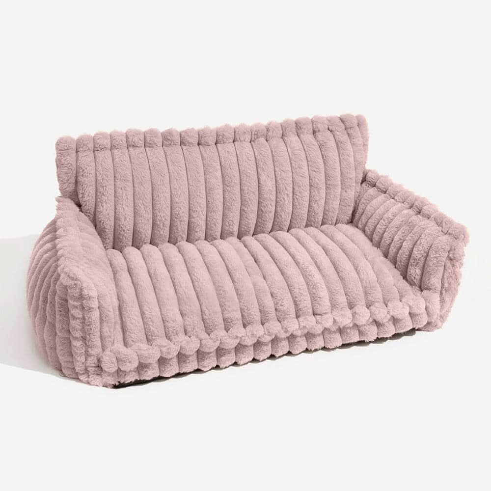 Orthopedic Dog Bed Memory Foam Raised Headrest Removable Cover