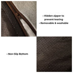 Orthopedic Dog Bed Spine-Protecting Scratch-Resistant