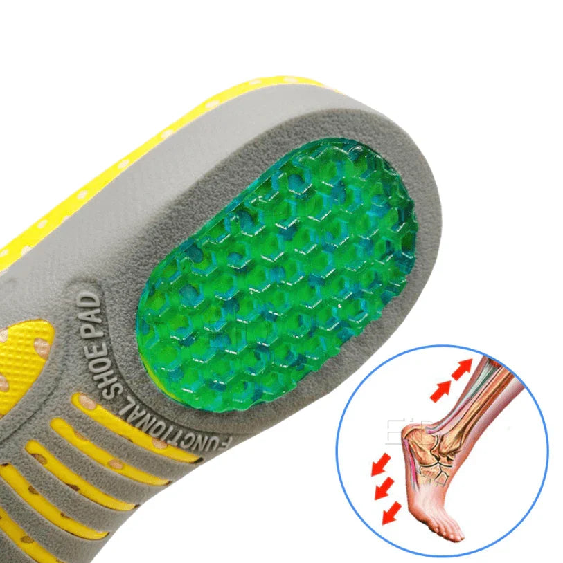 Orthopedic Insoles Ergonomic Arch & Heel Support Gel Cushioning