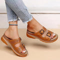 Orthopedic Sandals Adjustable Buckle Straps Contoured Footbed & EVA Sole