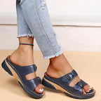 Orthopedic Sandals Adjustable Buckle Straps Contoured Footbed & EVA Sole