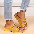 Orthopedic Sandals Adjustable Buckle Straps Contoured Footbed & EVA Sole