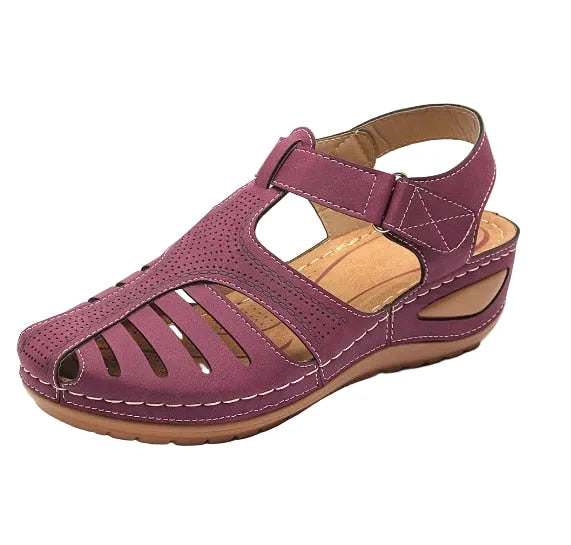 Orthopedic Sandals Adjustable Toe Corrector & Arch Support Soft Leather