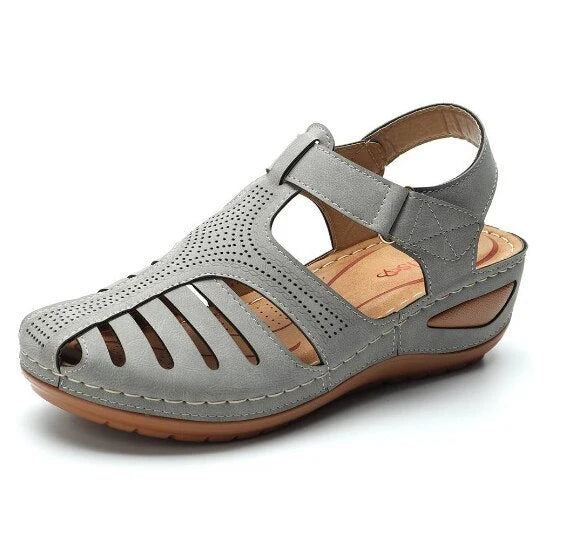 Orthopedic Sandals Adjustable Toe Corrector & Arch Support Soft Leather