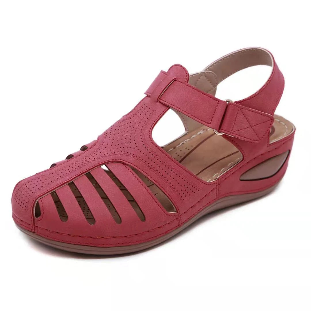 Orthopedic Sandals Adjustable Toe Corrector & Arch Support Soft Leather