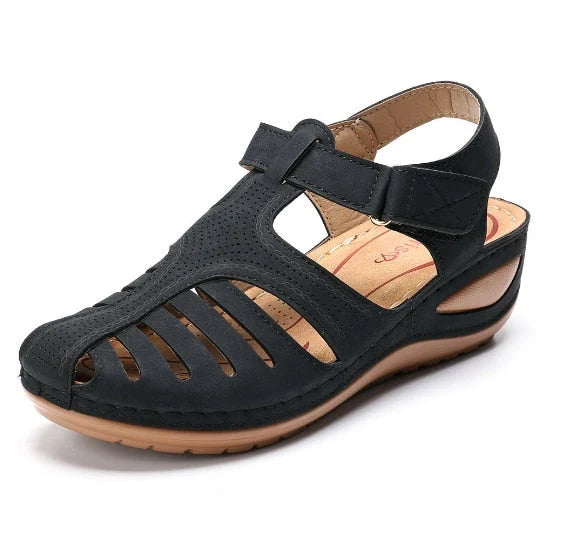 Orthopedic Sandals Adjustable Toe Corrector & Arch Support Soft Leather