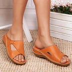 Orthopedic Sandals Anatomical Footbed Adjustable Velcro Strap Non-Slip Sole