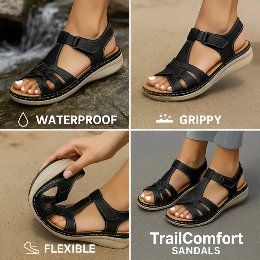 Orthopedic Sandals Contoured Footbed & Cushioned Midsole Adjustable Straps