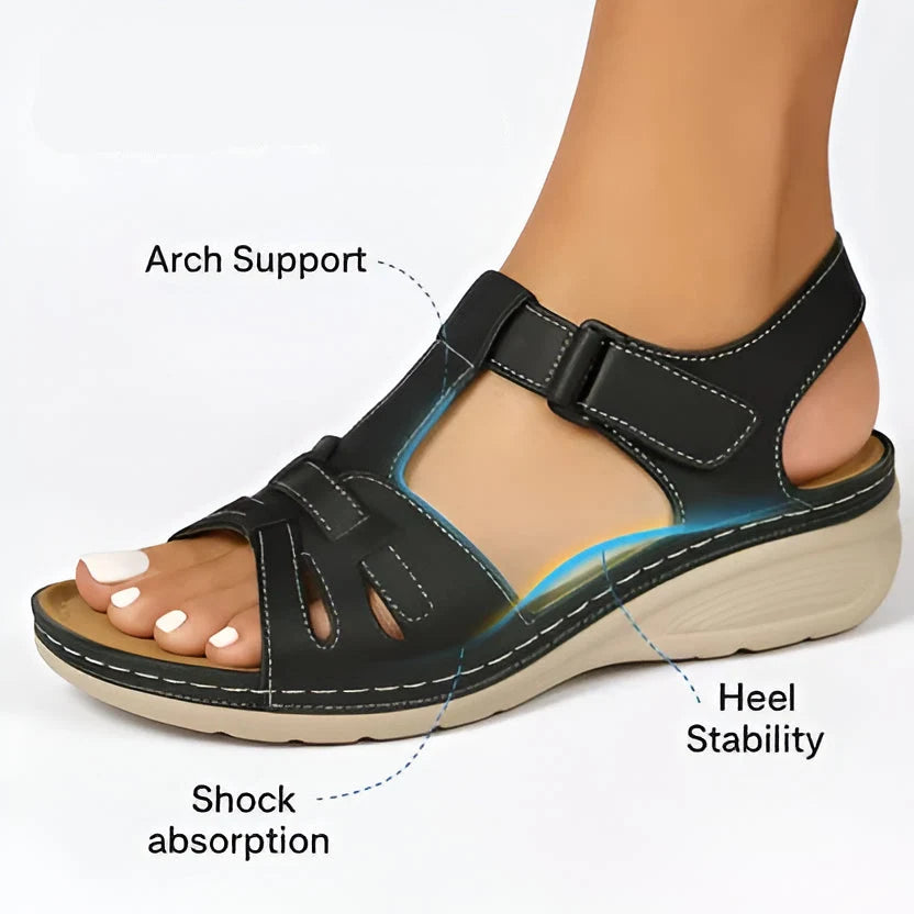 Orthopedic Sandals Contoured Footbed & Cushioned Midsole Adjustable Straps