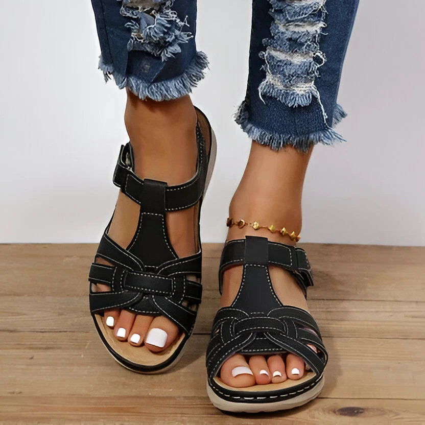 Orthopedic Sandals Contoured Footbed & Cushioned Midsole Adjustable Straps