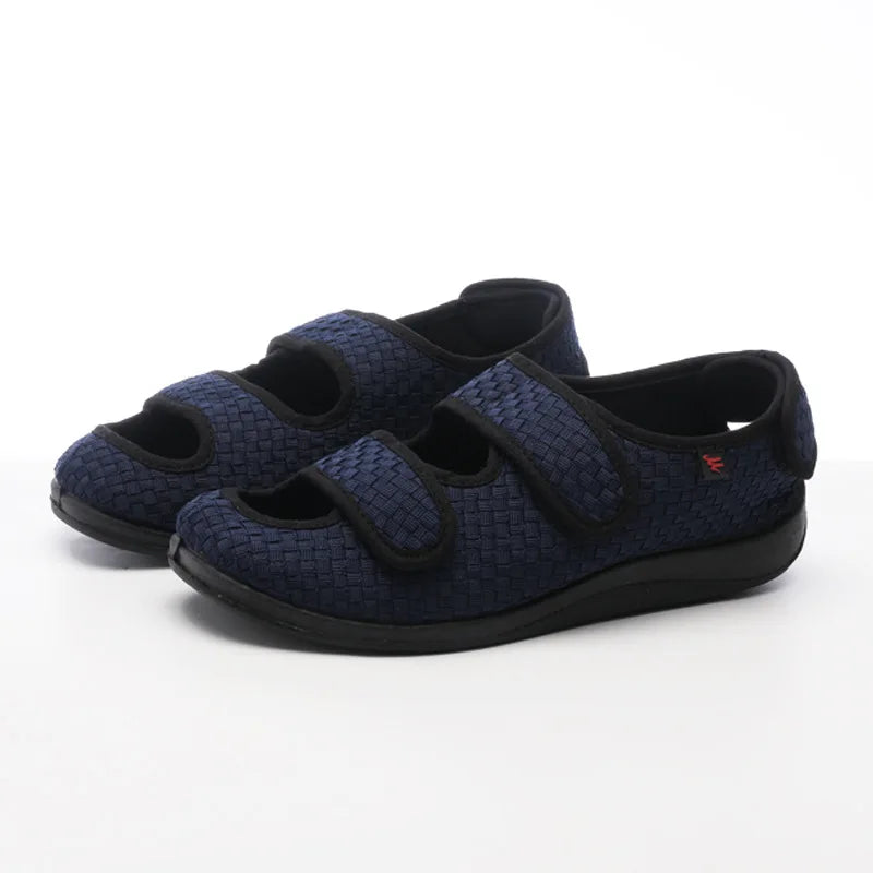 Orthopedic Sandals Extra-Wide Toe Box Adjustable Straps Breathable Mesh
