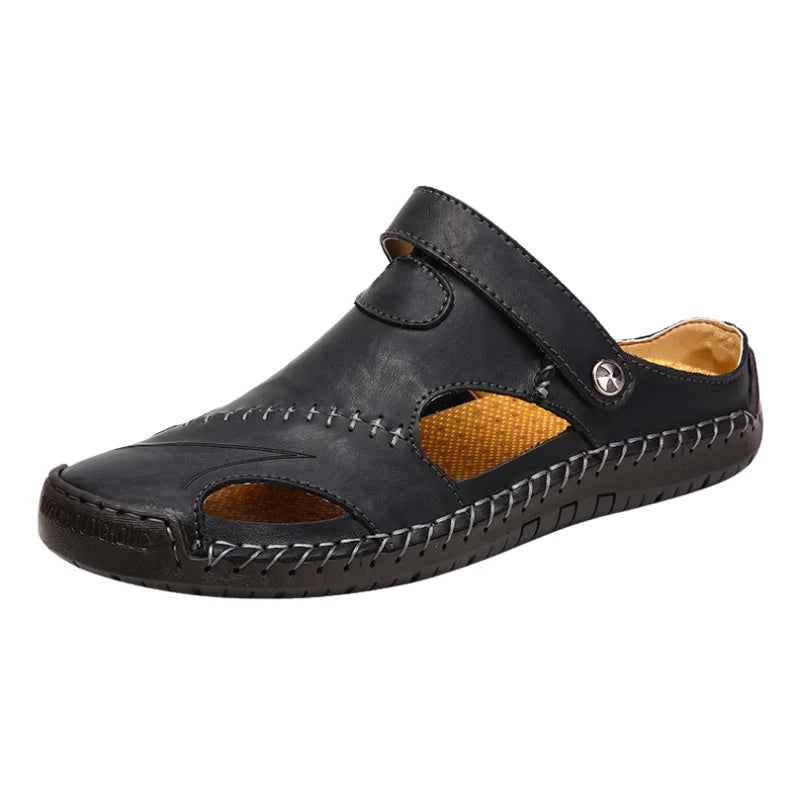 Orthopedic Sandals Split Leather Slip-Resistant Sole
