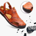 Orthopedic Sandals Split Leather Slip-Resistant Sole