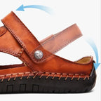 Orthopedic Sandals Split Leather Slip-Resistant Sole