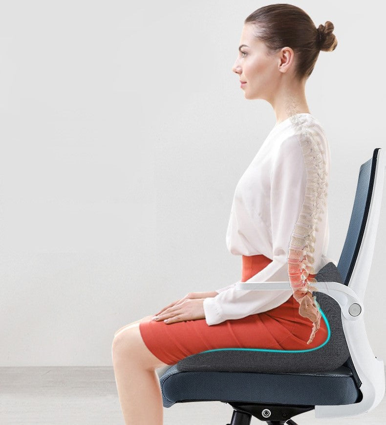 Orthopedic Seat Cushion L-Shape Memory Foam Coccyx Relief