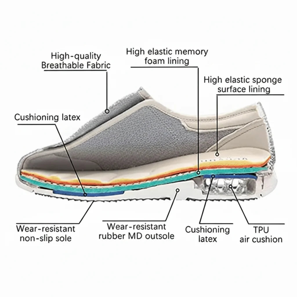 Orthopedic Shoes Extra Wide Diabetic Breathable Mesh & Cushioned Sole