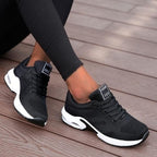 Orthopedic Sneakers Breathable Cushioned Sole Elevated Heel