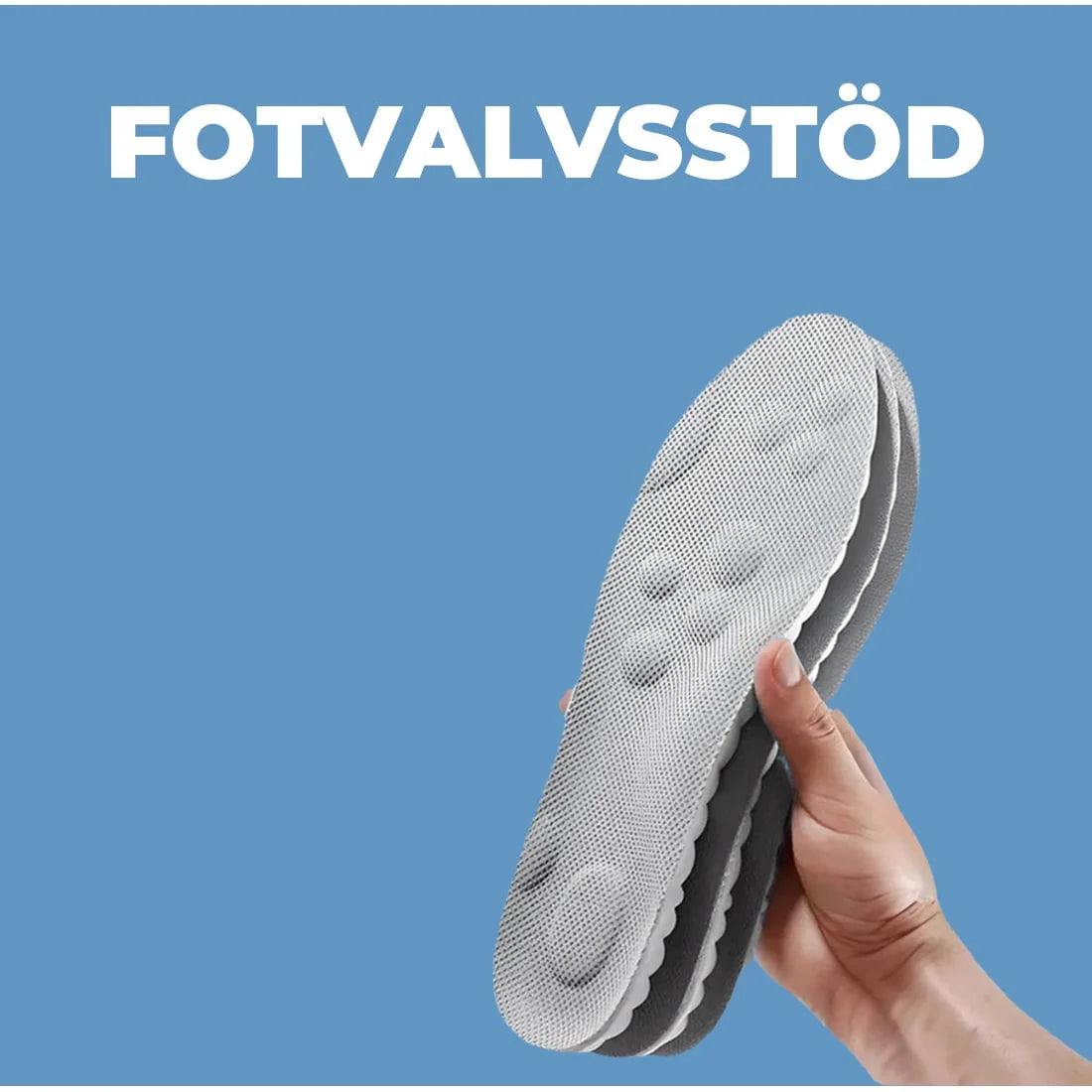 Orthotic Insoles High-Arch Contoured Support Breathable Mesh & Foam Cushion