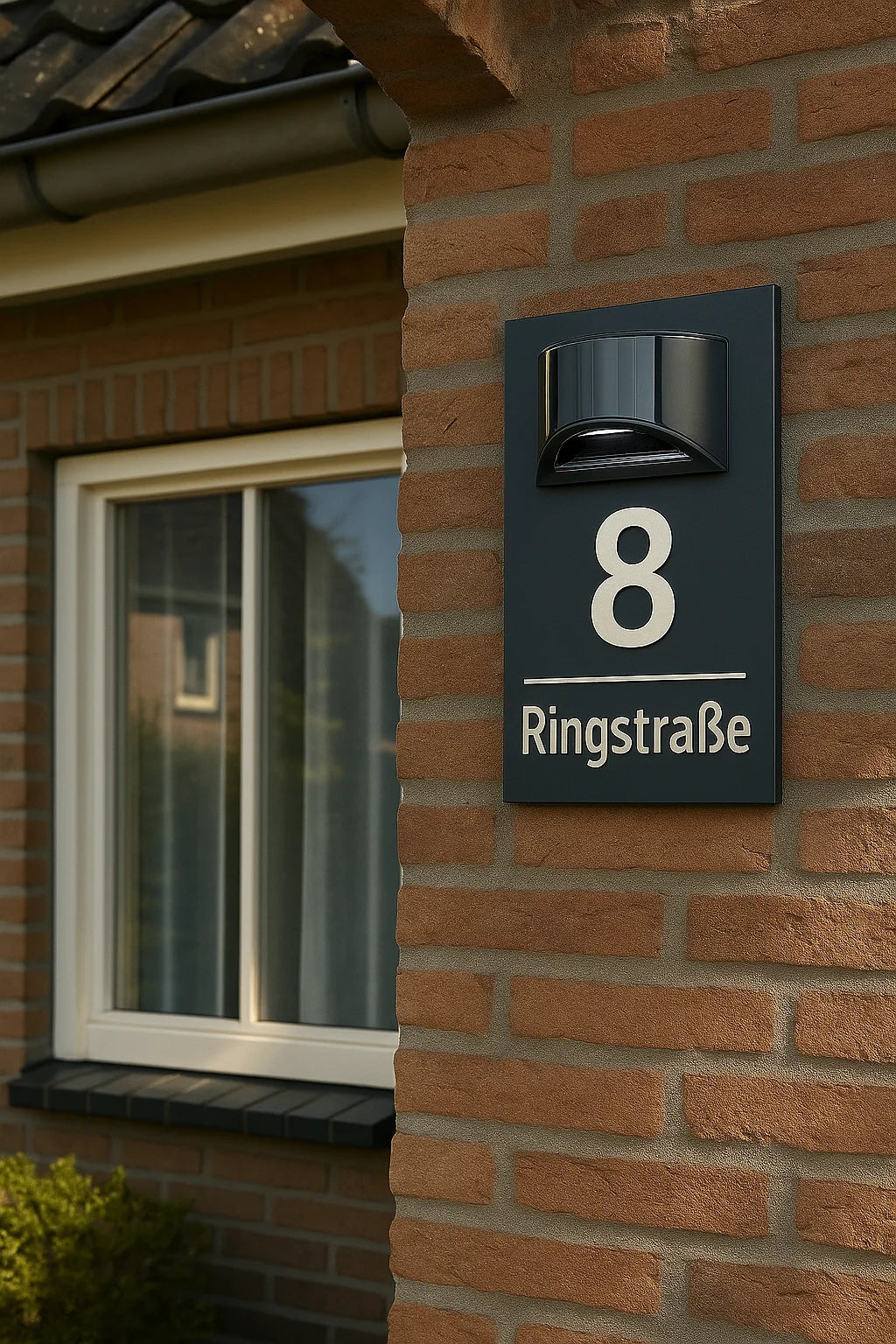 Outdoor Address Sign Solar-Powered LED Floating 3D Effect