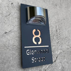 Outdoor Address Sign Solar-Powered LED Floating 3D Effect