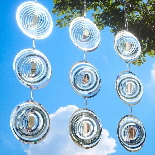 Outdoor Bird Deterrent Wind-Activated Rotating Reflective