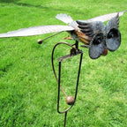 Outdoor Bird Figure Wind-Responsive Six-Point Stake
