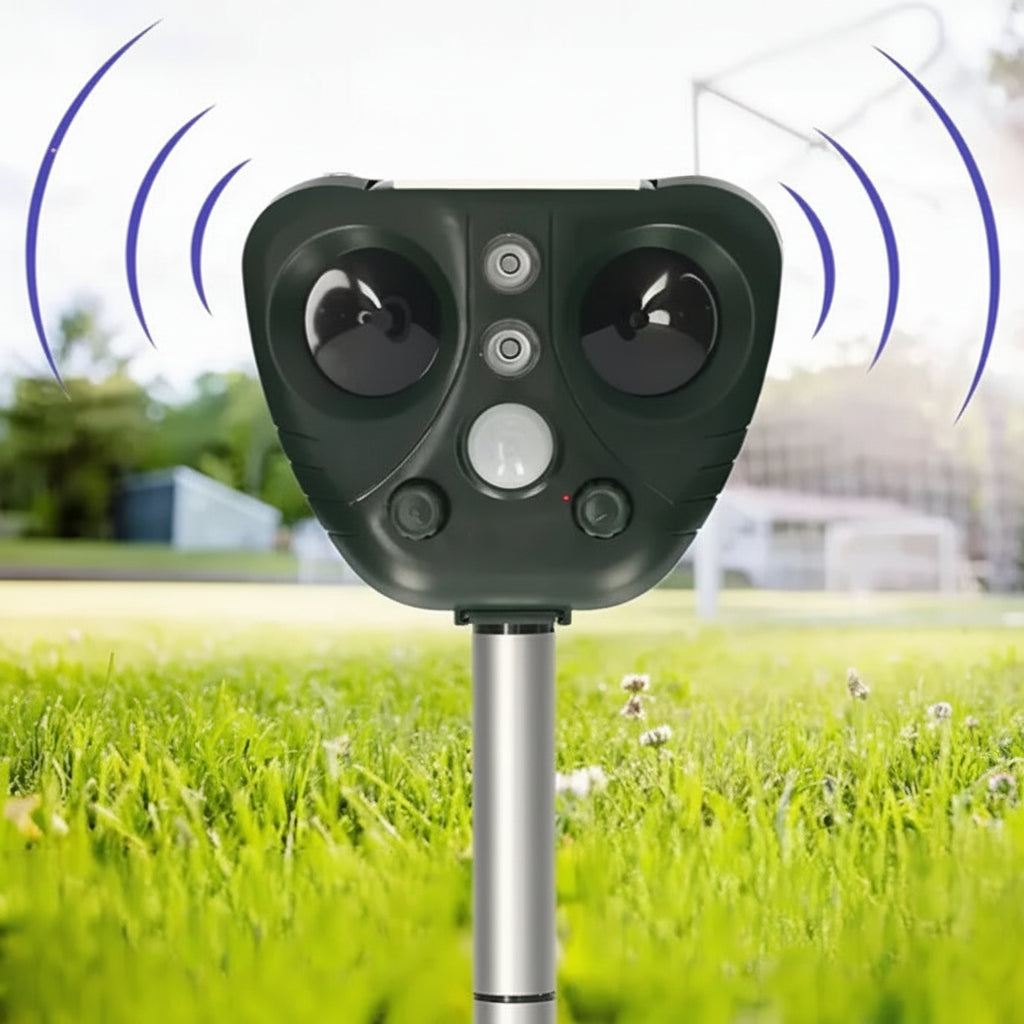 Outdoor Bird Repeller Ultrasonic LED Solar & USB