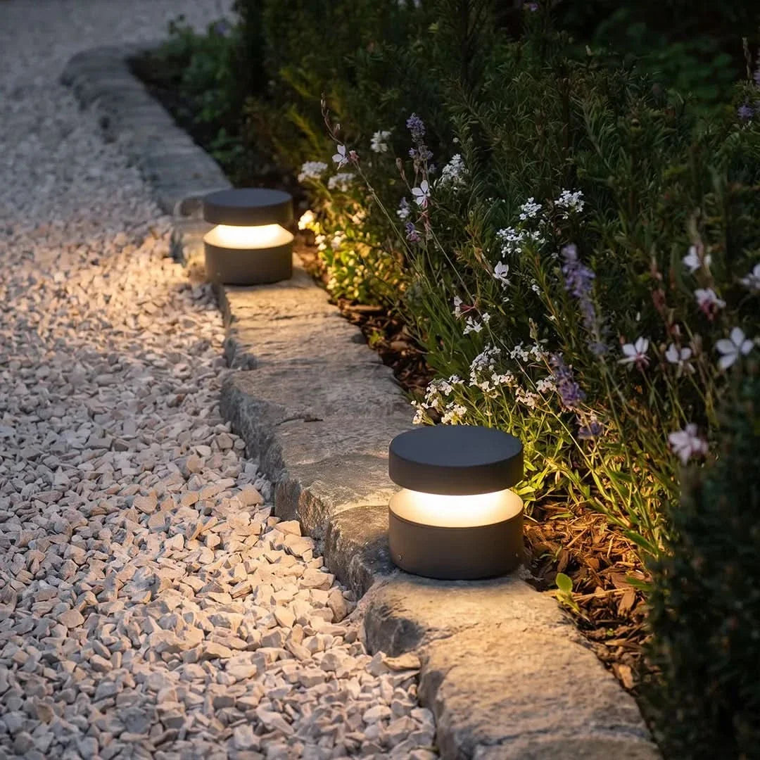 Outdoor Bollard Light Hardwired 110V LED Waterproof