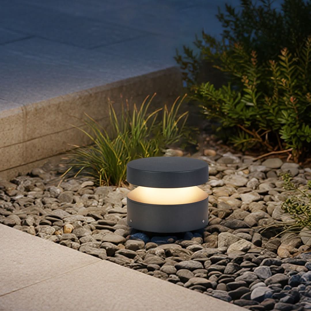 Outdoor Bollard Light Hardwired 110V LED Waterproof
