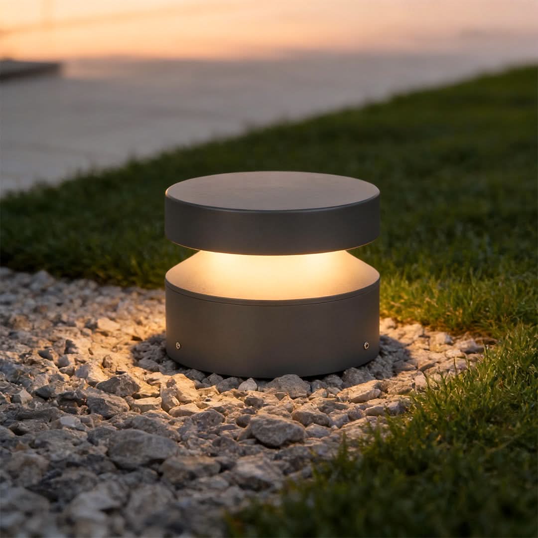 Outdoor Bollard Light Hardwired 110V LED Waterproof