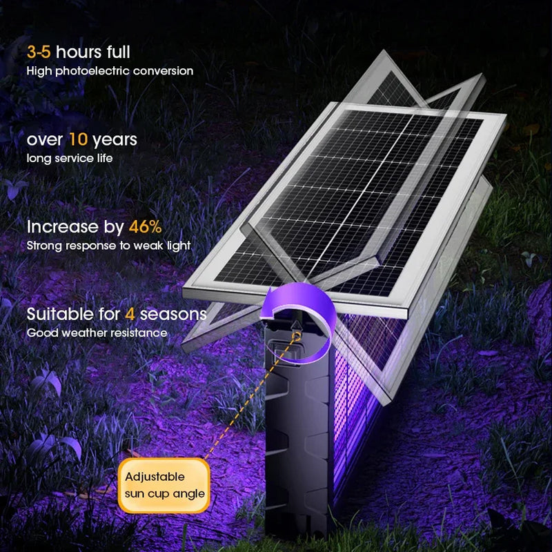 Outdoor Bug Zapper Solar & USB 1000V Carbon Grid