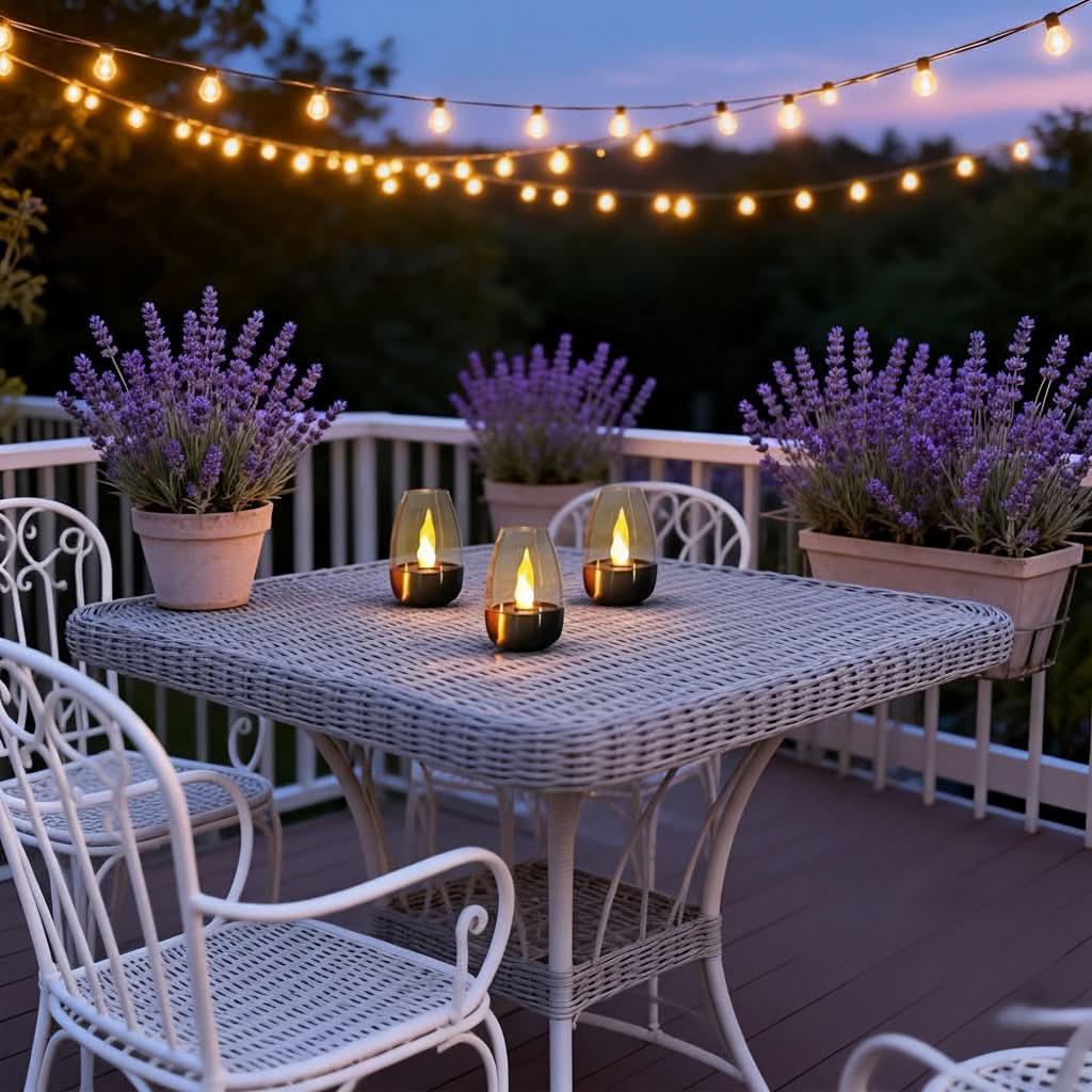 Outdoor Candle Light Solar Realistic Flame Stainless Steel