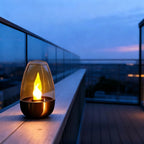 Outdoor Candle Light Solar Realistic Flame Stainless Steel