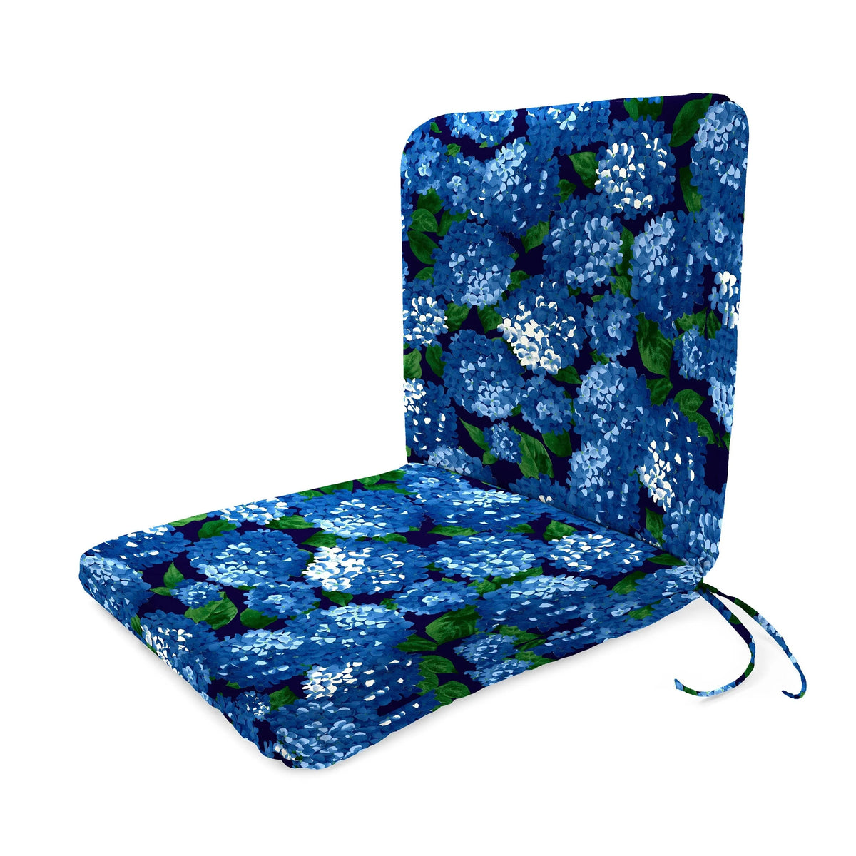 Outdoor Chair Cushion Knife Edge Fade-Resistant Polyester & Fabric Ties