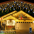 Outdoor Curtain Lights Warm White Weatherproof & Energy-Efficient