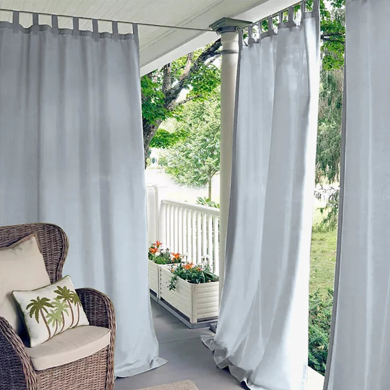 Outdoor Curtain Waterproof Blackout Tab-Top