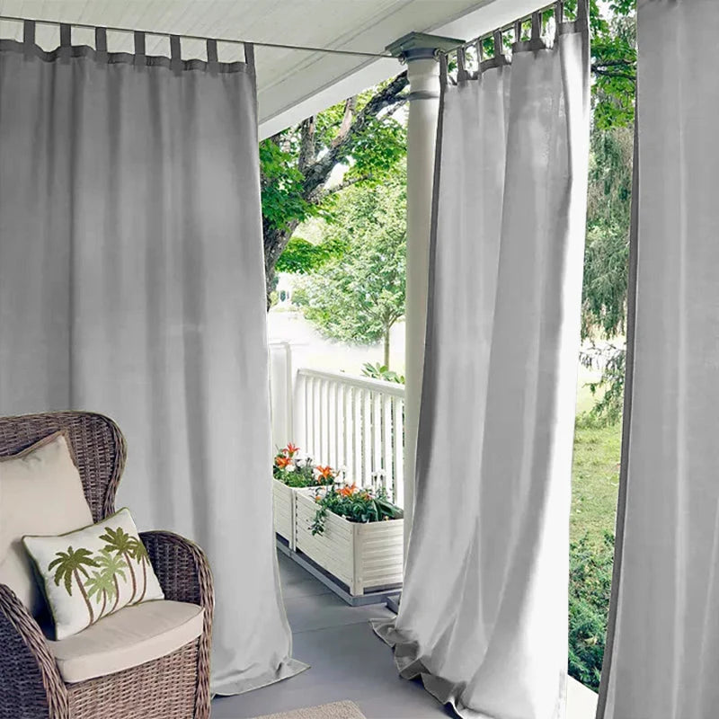 Outdoor Curtain Waterproof Blackout Tab-Top
