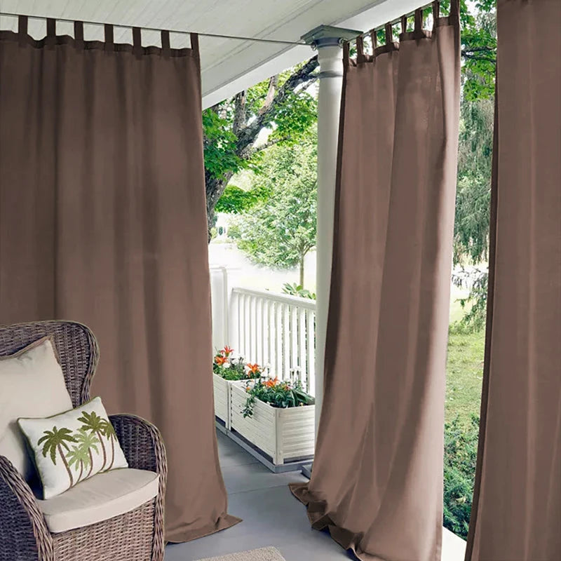Outdoor Curtain Waterproof Blackout Tab-Top