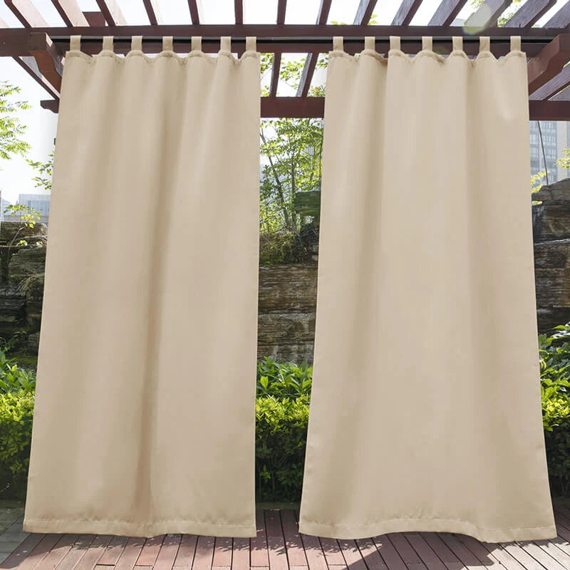Outdoor Curtain Waterproof Blackout Tab-Top