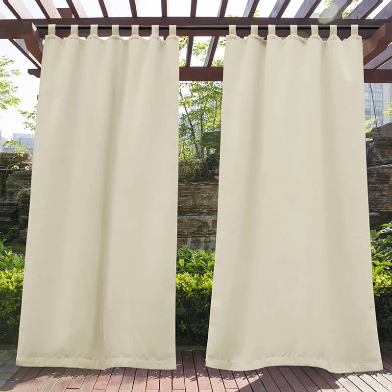 Outdoor Curtain Waterproof Blackout Tab-Top