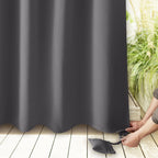 Outdoor Curtain Waterproof Grommet Top Weighted Hem