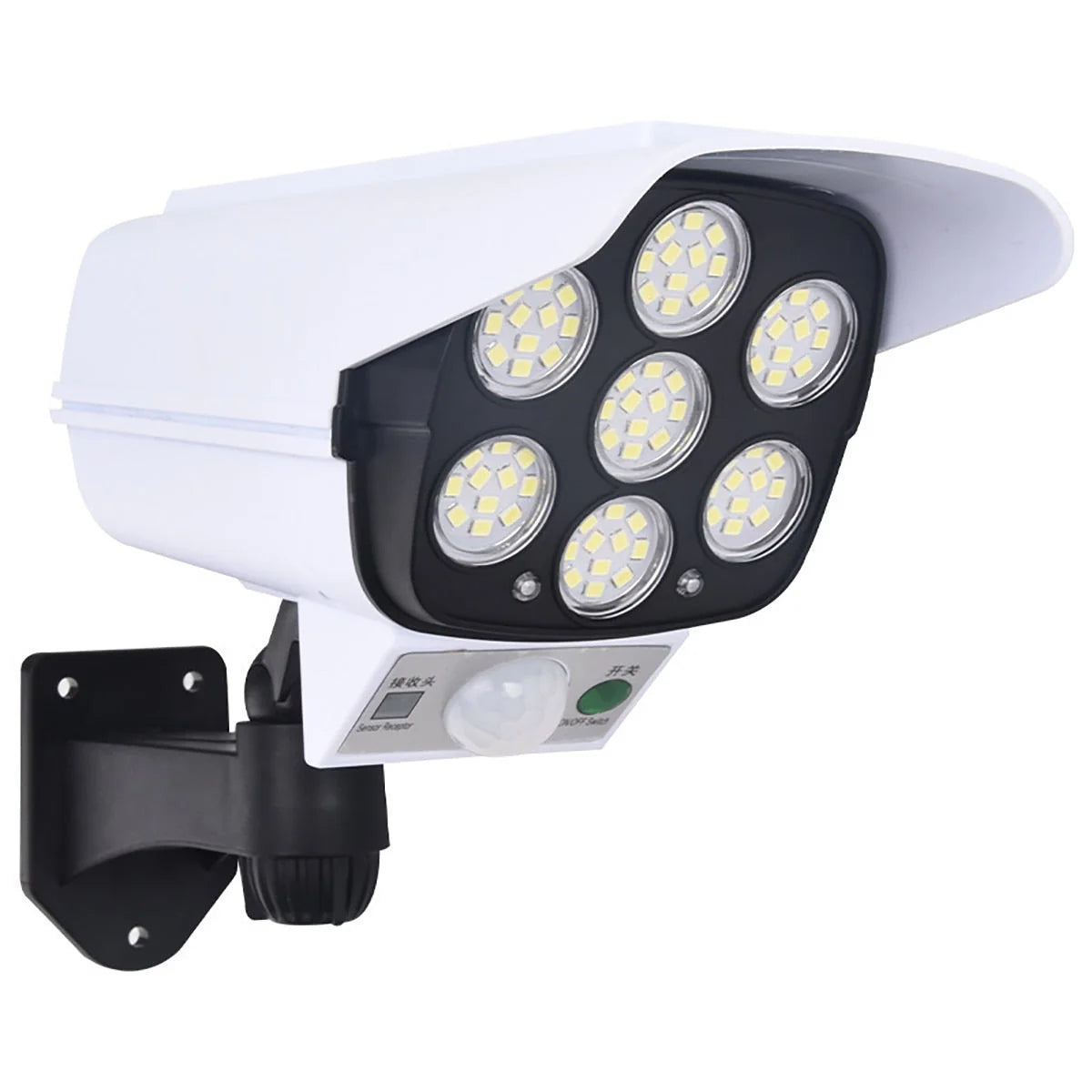 Outdoor Dummy Camera Solar-Powered Motion-Activated LED