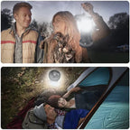 Outdoor Fan & Solar Light USB Rechargeable Weather Resistant
