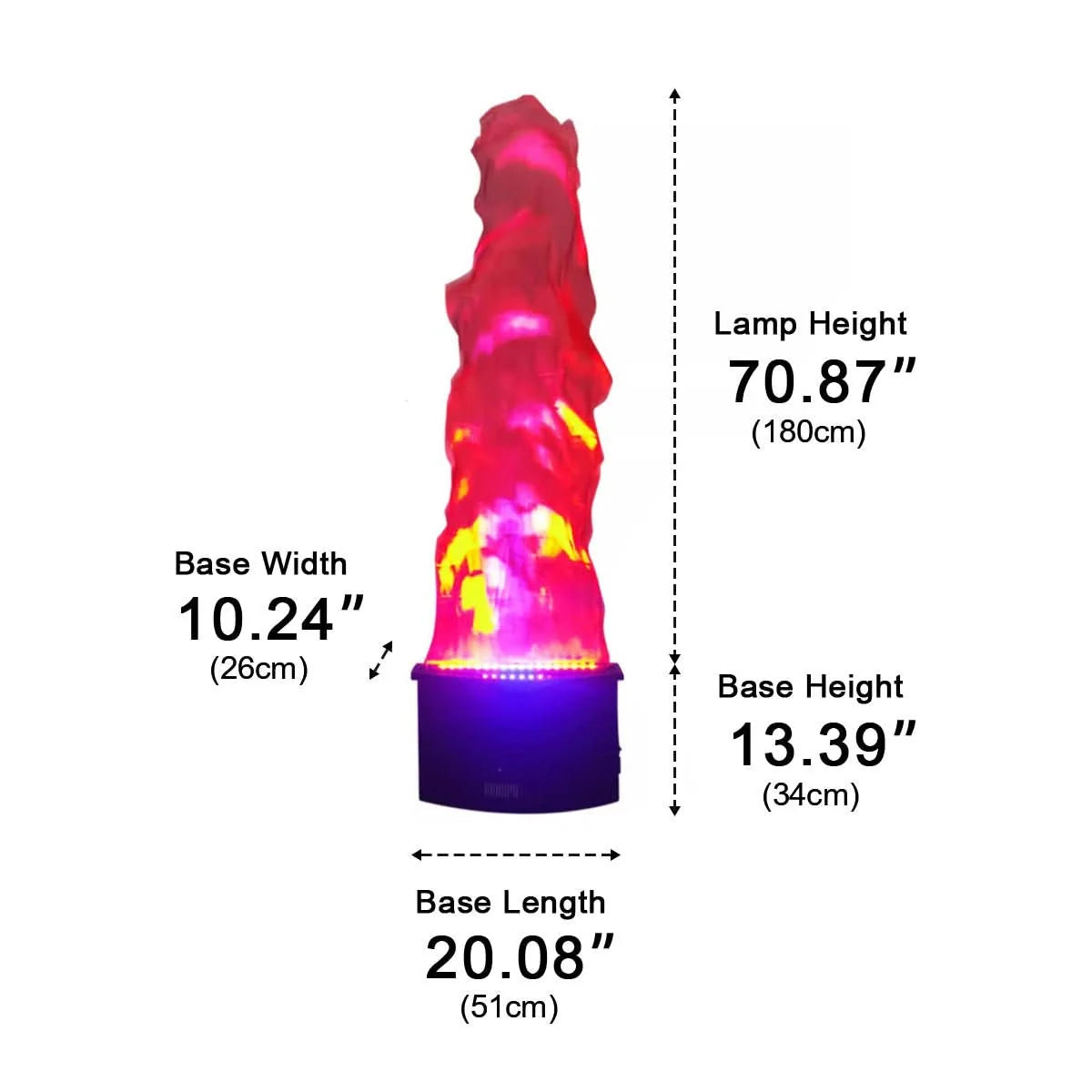 Outdoor Flame Light Realistic Flickering LED Plug-In & Rechargeable