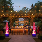 Outdoor Flame Light Realistic Flickering LED Plug-In & Rechargeable