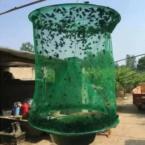 Outdoor Fly Trap Hanging Reusable Bait-Based Chemical-Free
