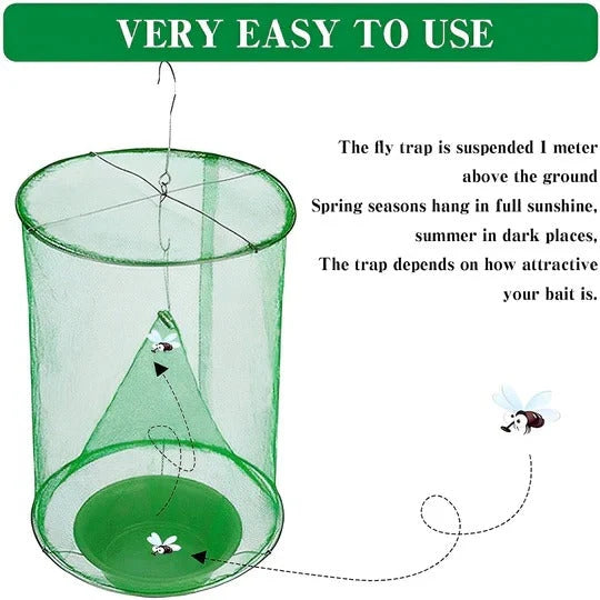 Outdoor Fly Trap High Capacity & Low-Odor