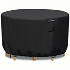 Outdoor Furniture Cover Round Weather-Resistant UV Shield Secure Fit