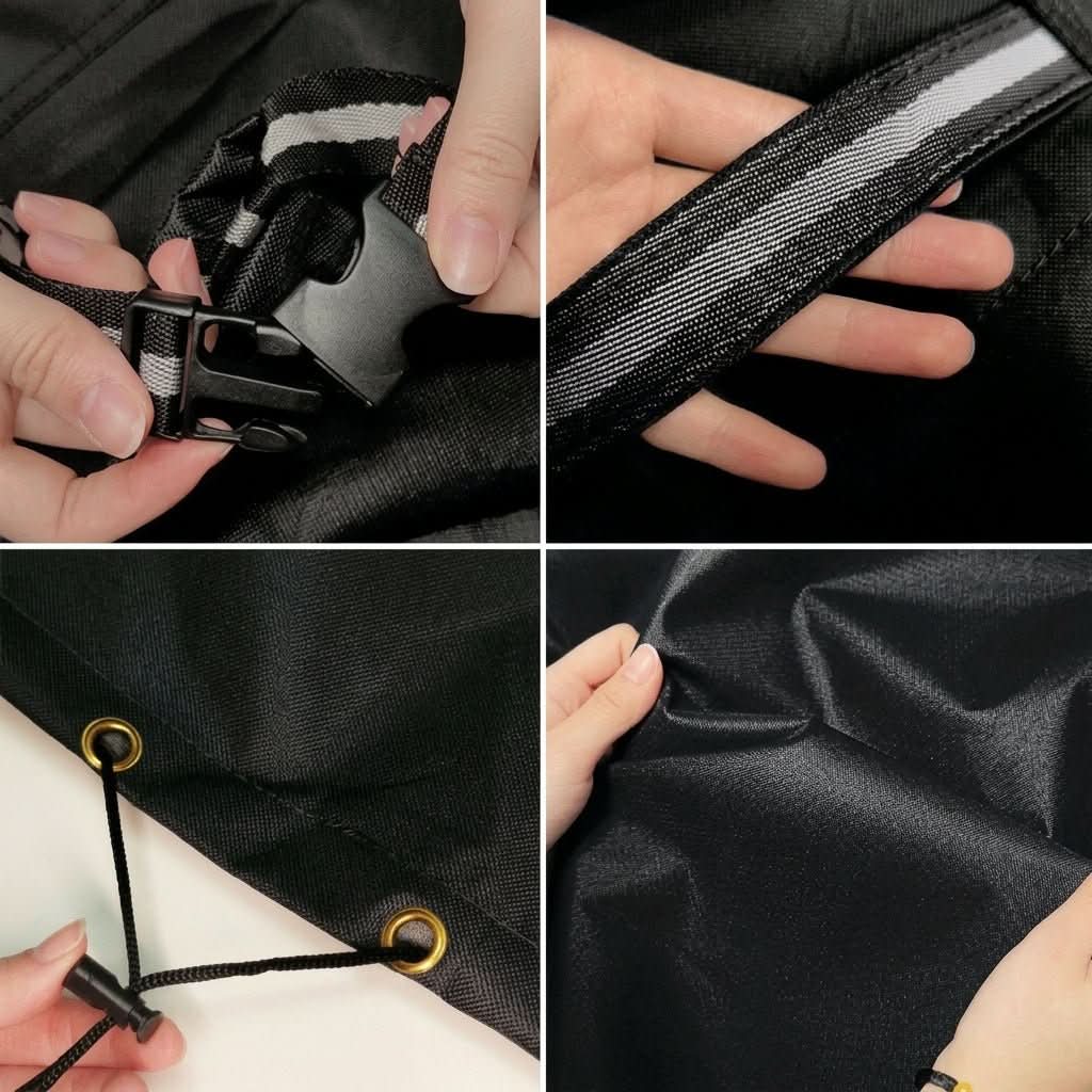 Outdoor Furniture Cover Round Weather-Resistant UV Shield Secure Fit